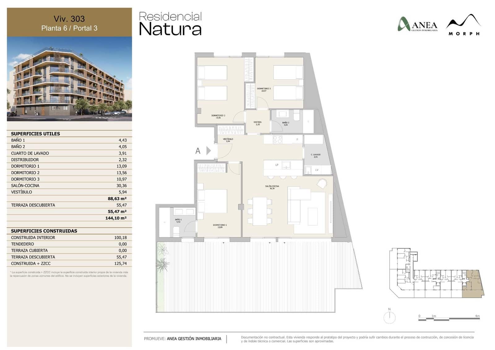 3 soveværelse Penthouse til salg i Denia med swimmingpool garage - € 527.600 (Ref: 9048994)