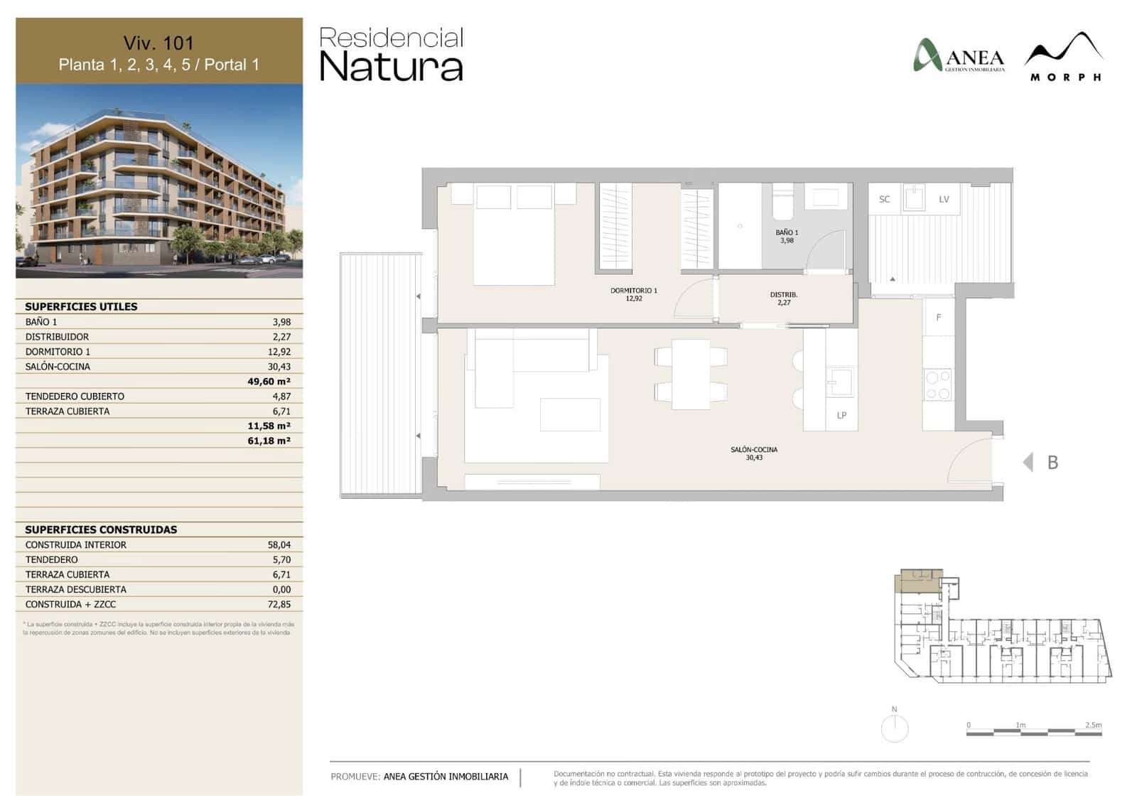 1 soveværelse Lejlighed til salg i Denia med garage - € 203.790 (Ref: 9048998)