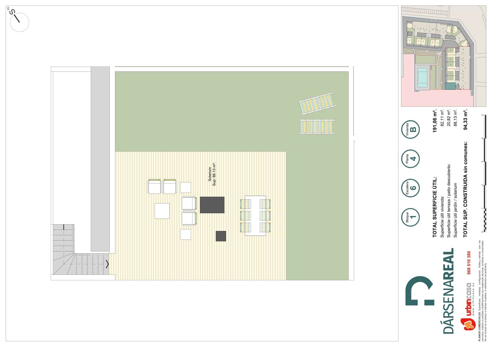 3 bedroom Penthouse for sale in Cartagena with pool garage - € 271,000 (Ref: 10180929)