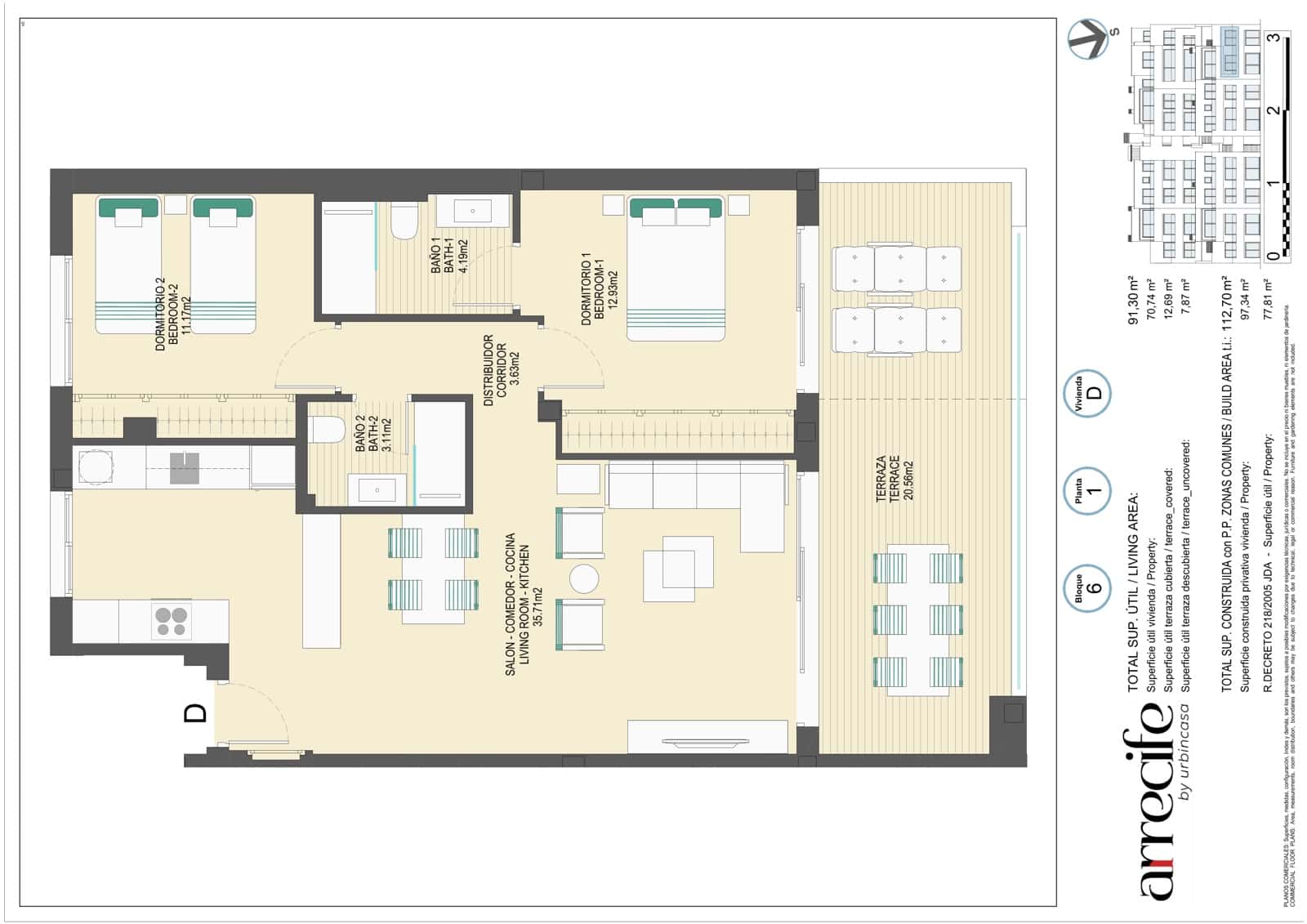 2 Zimmer Wohnung zu verkaufen in Bahia de Casares mit Pool Garage - 398.000 € (Ref: 9460662)