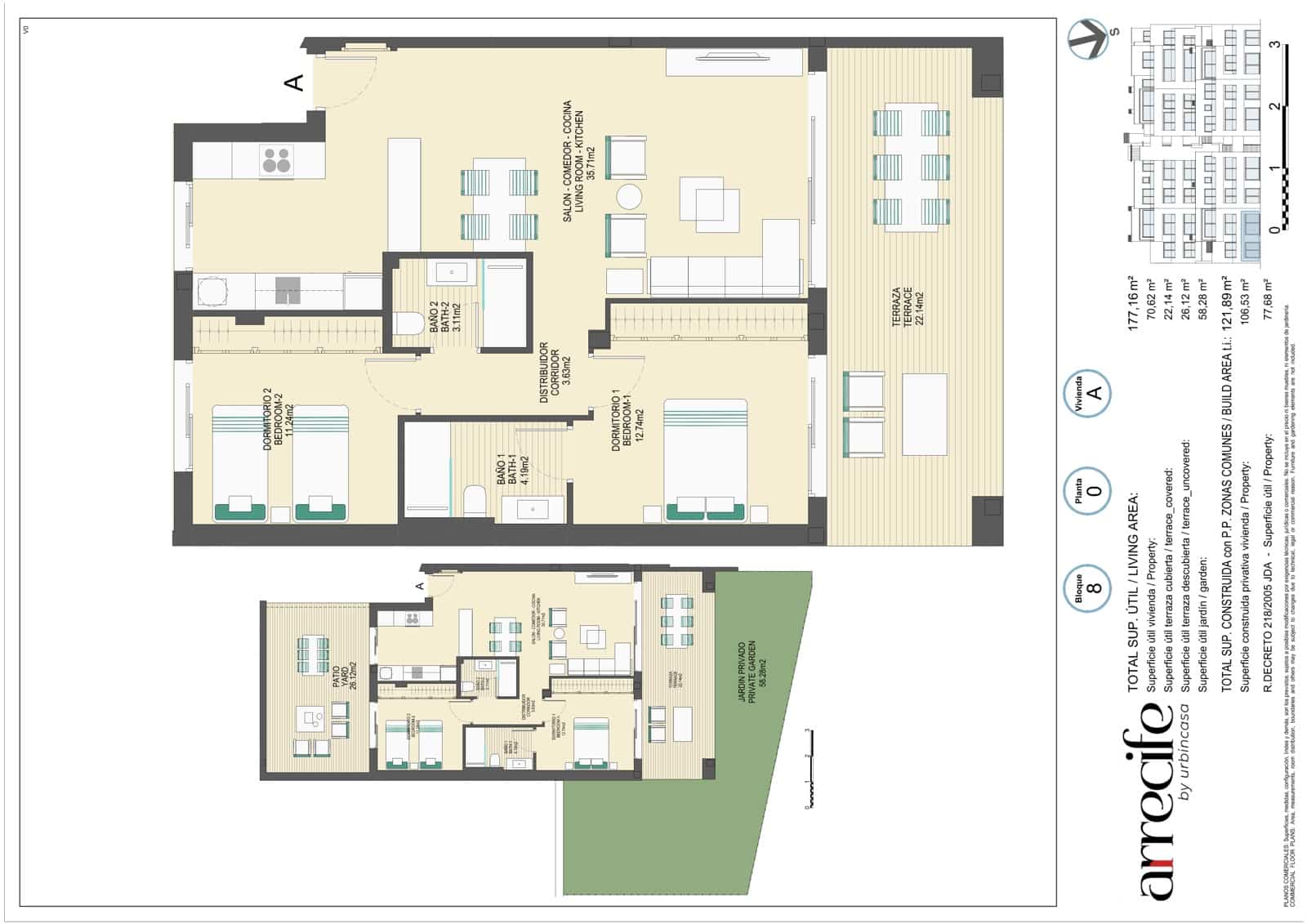 2 sovrum Lägenhet till salu i Bahia de Casares med pool garage - 460 000 € (Ref: 9474362)