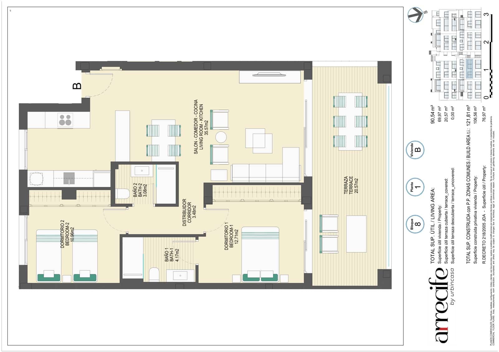 2 soveværelse Lejlighed til salg i Bahia de Casares med swimmingpool garage - € 470.000 (Ref: 9474363)