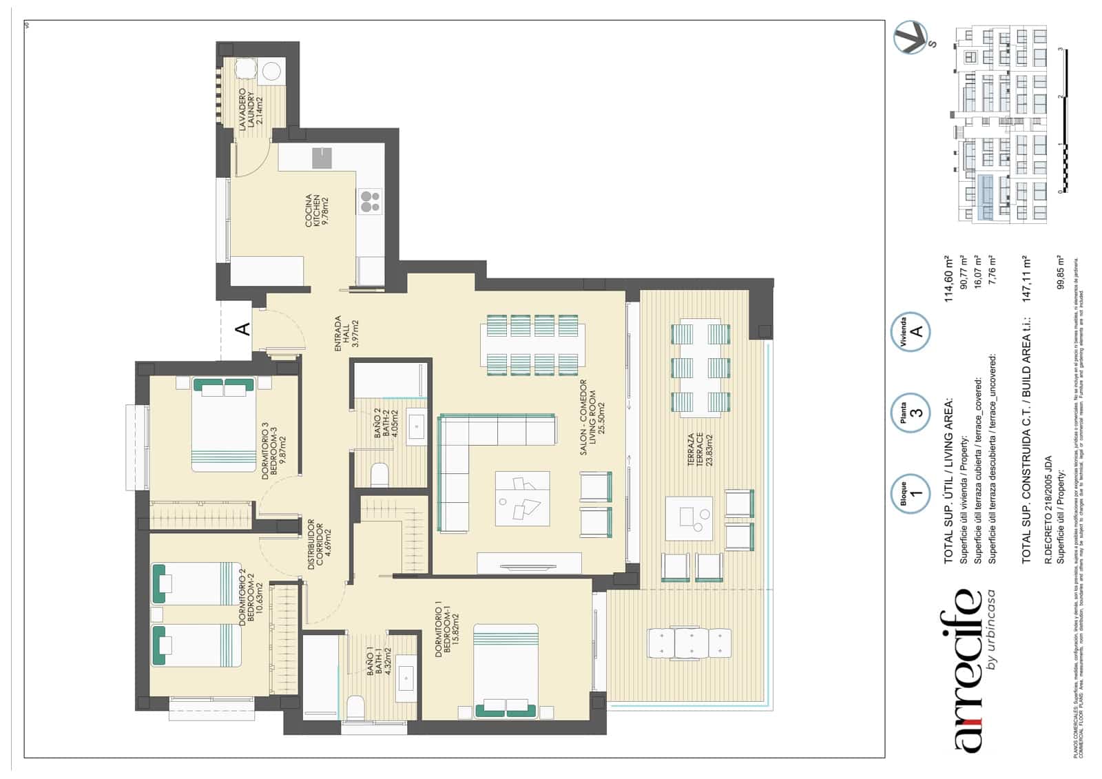 3 quarto Apartamento para venda em Bahia de Casares com piscina garagem - 530 000 € (Ref: 9474368)