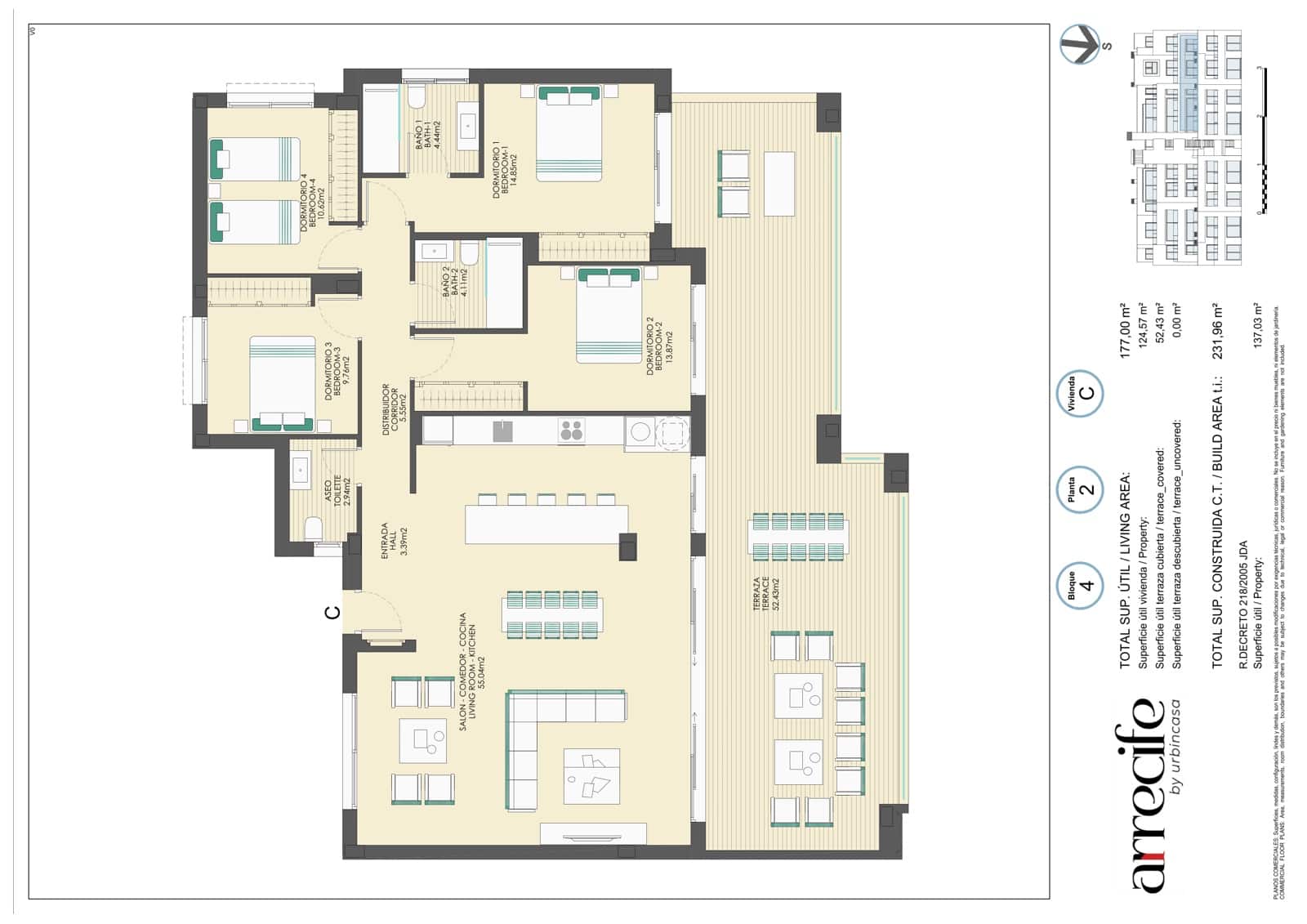 Piso de 4 habitaciones en Bahia de Casares en venta con piscina garaje - 650.000 € (Ref: 9474374)