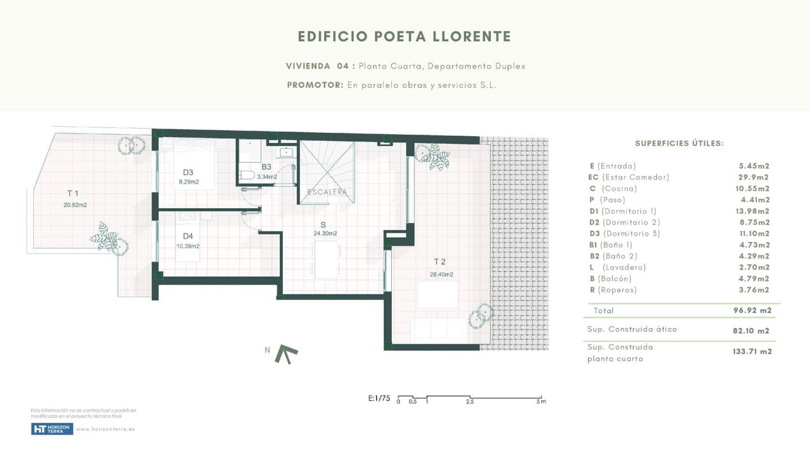 4 chambre Penthouse à vendre à Gandia avec garage - 268 000 € (Ref: 8936656)