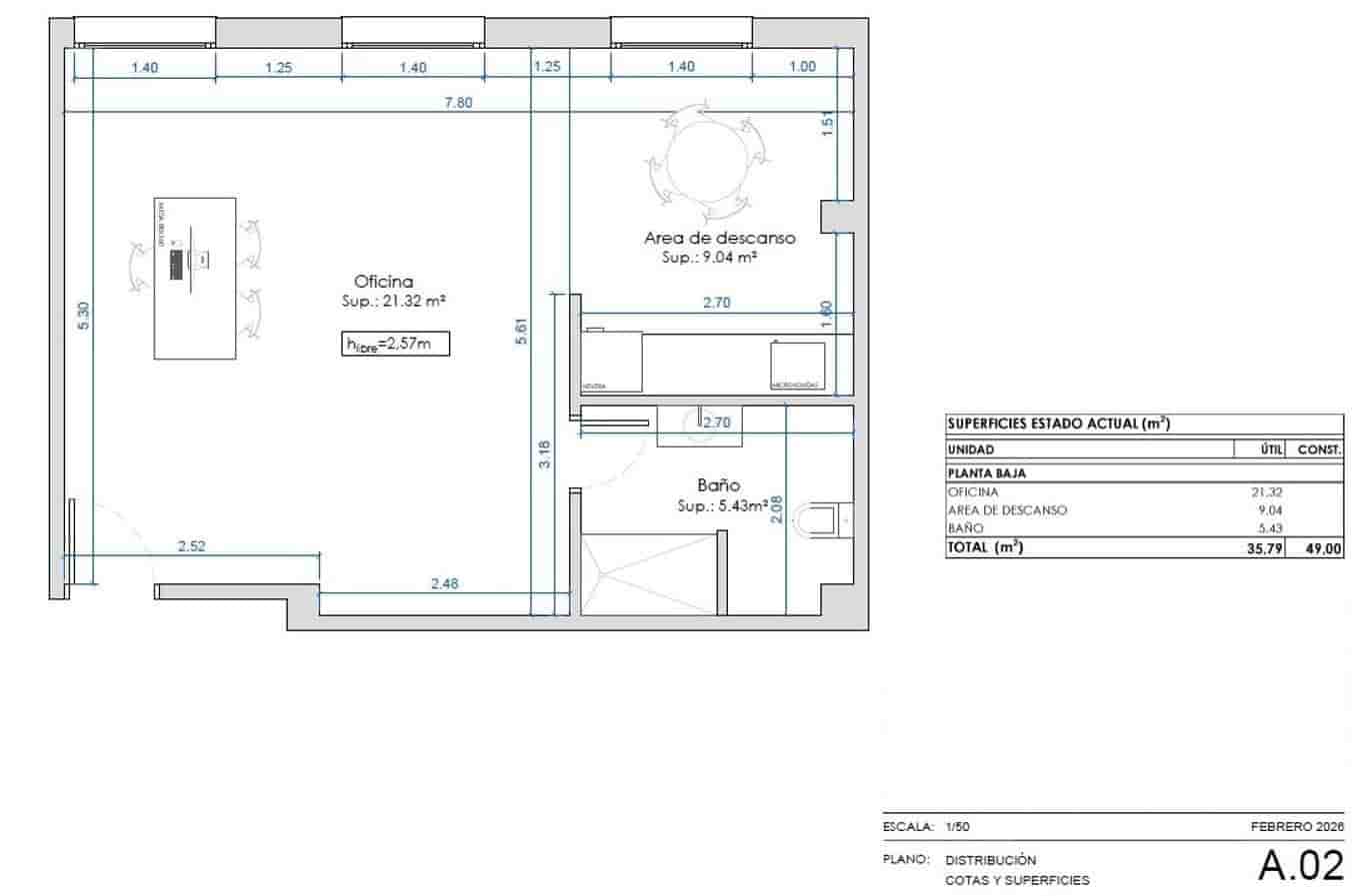 Office for rent in Gandia - € 500 (Ref: 9836443)