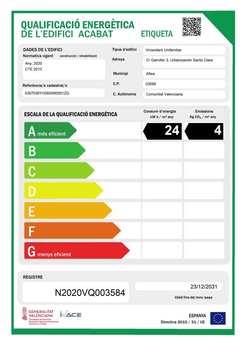 4 soverom Villa til salgs i Altea la Vella med svømmebasseng garasje - € 995 000 (Ref: 9417928)