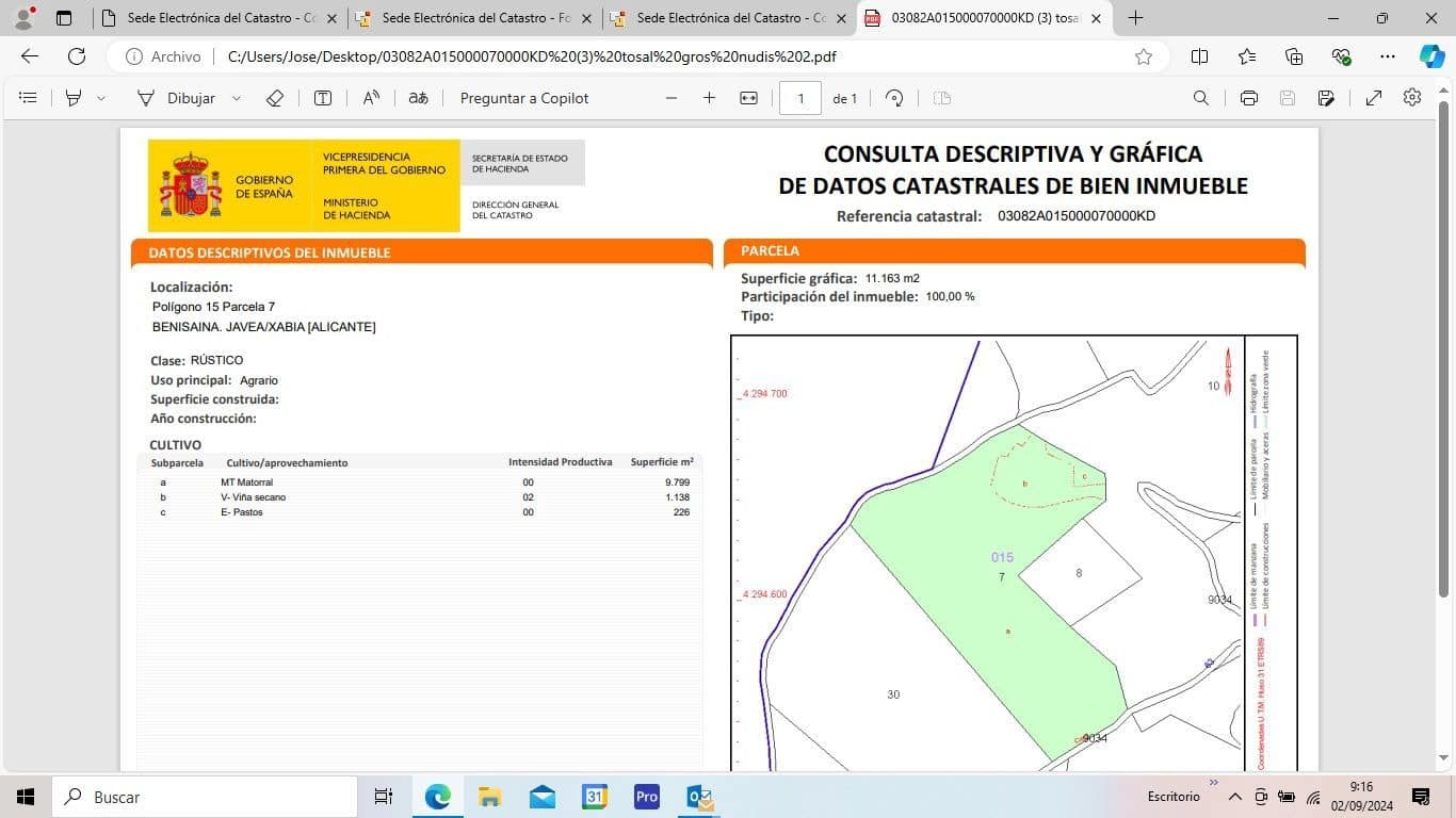 Finca/Hus på landet till salu i Javea / Xabia - 350 000 € (Ref: 8504013)