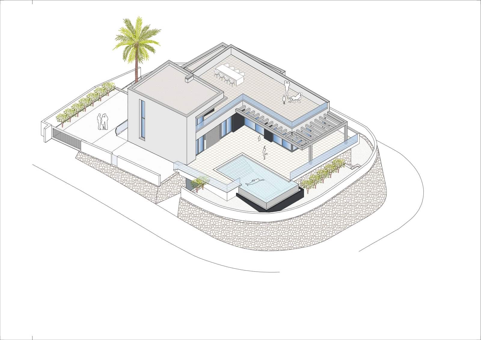 3 soverom Villa til salgs i Moraira med svømmebasseng garasje - € 2 250 000 (Ref: 8162220)