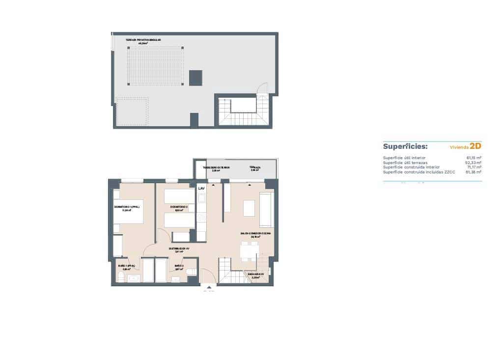 2 soveværelse Penthouse til salg i Denia med swimmingpool garage - € 430.000 (Ref: 8592352)