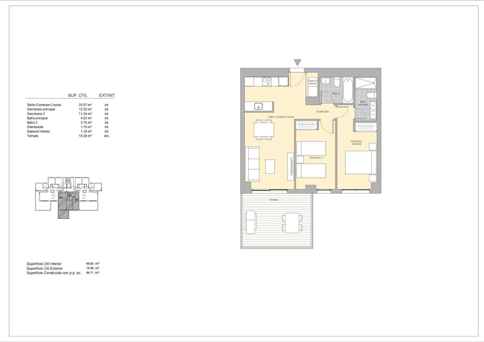 Apartamento de 2 habitaciones en Calpe / Calp en venta con piscina - 362.000 € (Ref: 9026609)