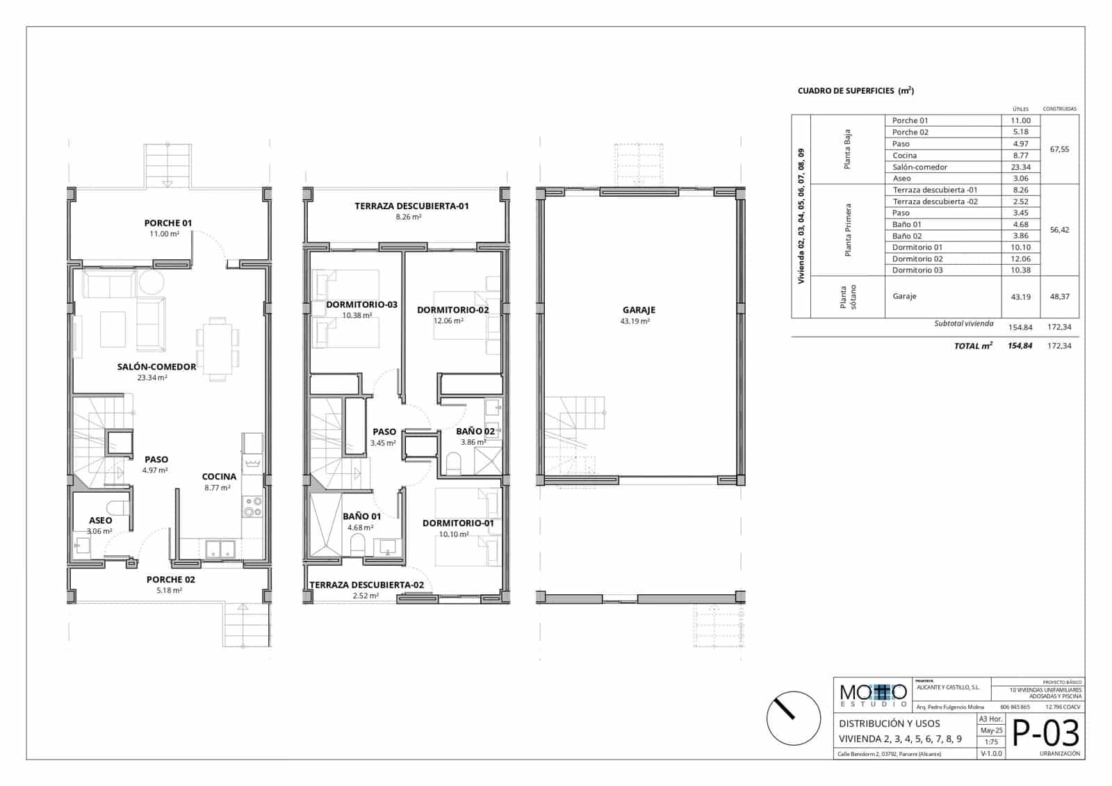 3 soveværelse Rækkehus til salg i Parcent med swimmingpool garage - € 225.000 (Ref: 9134297)