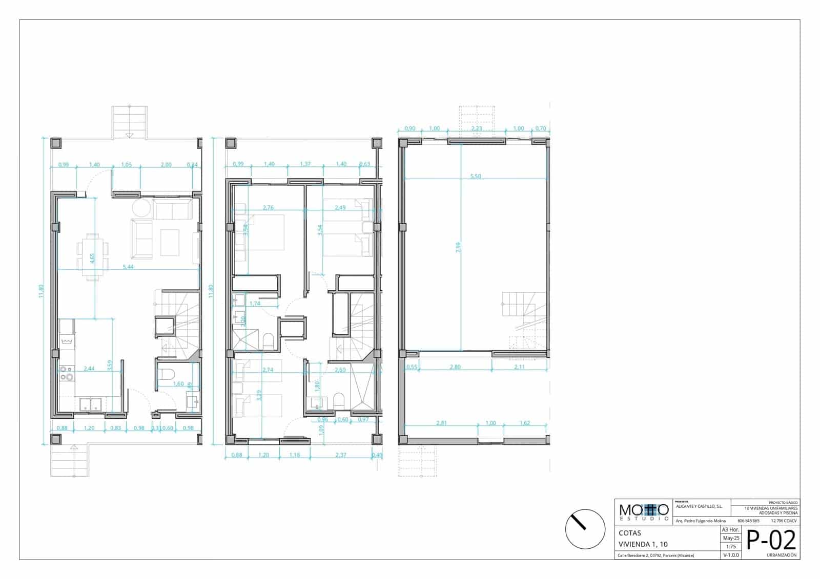 3 Zimmer Reihenhaus zu verkaufen in Parcent mit Pool Garage - 225.000 € (Ref: 9134298)