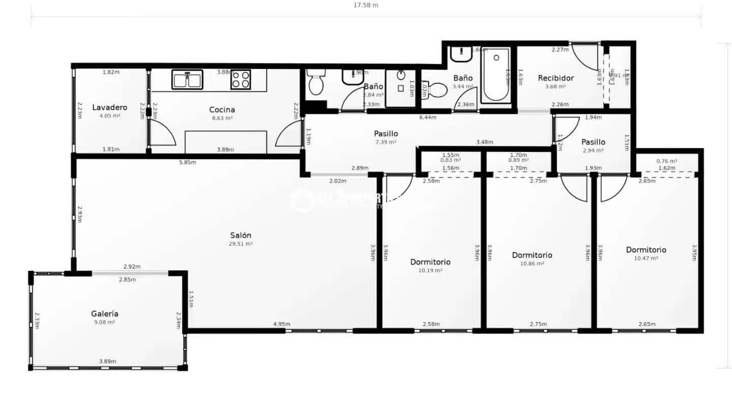 3 soveværelse Lejlighed til salg i Javea / Xabia med garage - € 330.000 (Ref: 9721627)