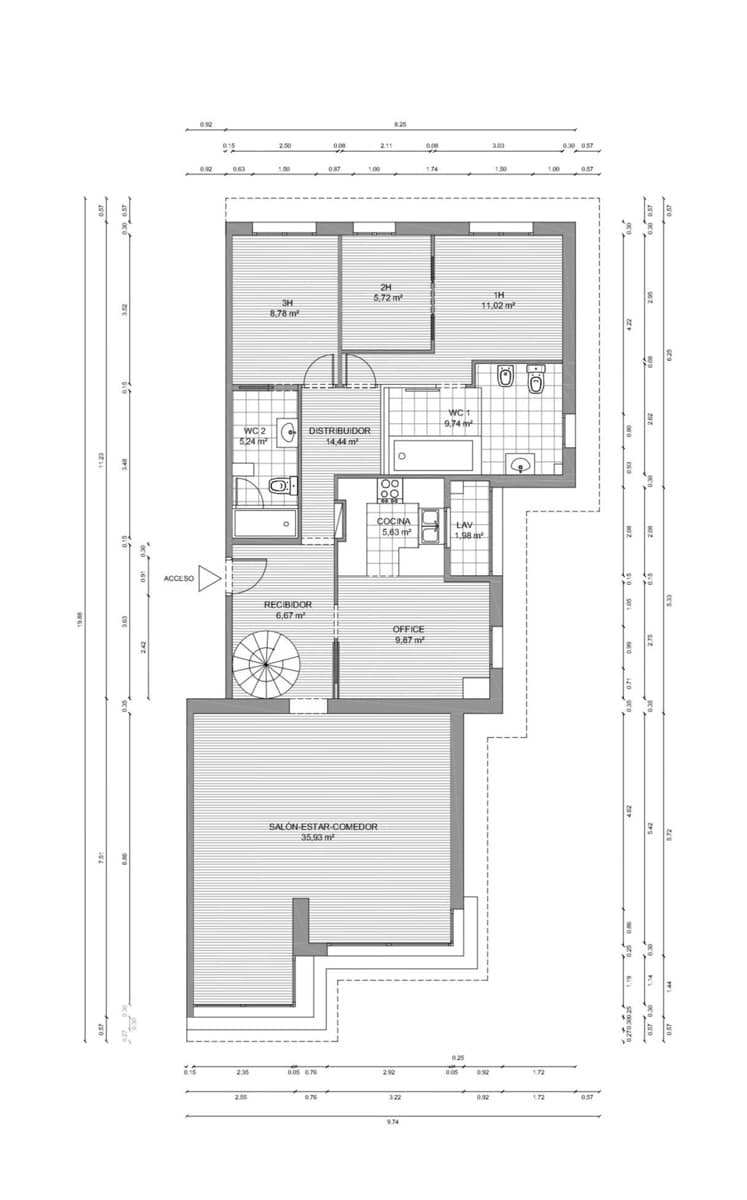 4 soveværelse Penthouse til salg i Barcelona by med garage - € 1.525.000 (Ref: 10094158)