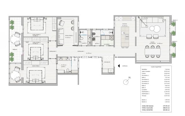 4 camera da letto Appartamento in vendita in Barcelona città - 1.790.000 € (Rif: 9714475)