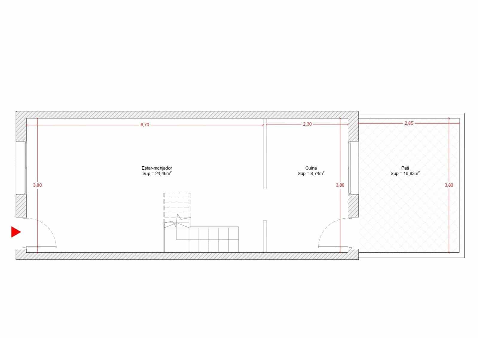 2 bedroom Office for rent in Barcelona city with garage - € 1,452 (Ref: 9770270)