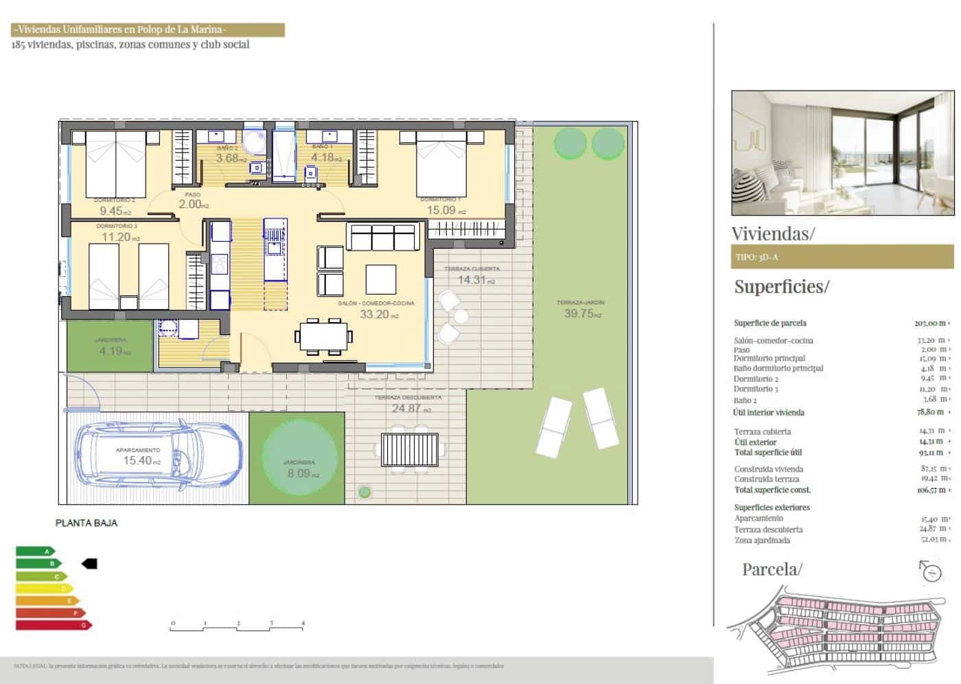 Chalet de 3 habitaciones en Polop en venta con piscina garaje - 470.000 € (Ref: 6566674)