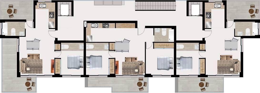 2 soveværelse Lejlighed til salg i Finestrat med swimmingpool garage - € 275.000 (Ref: 6871071)