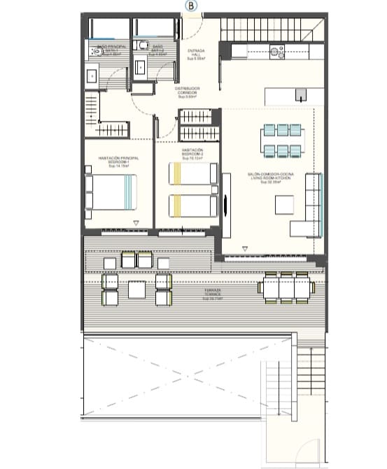 2 soveværelse Lejlighed til salg i Finestrat med swimmingpool garage - € 440.000 (Ref: 7101526)