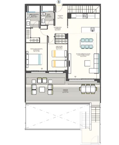2 soverom Leilighet til salgs i Golf Bahía, Finestrat med svømmebasseng garasje - € 440 000 (Ref: 7101526)