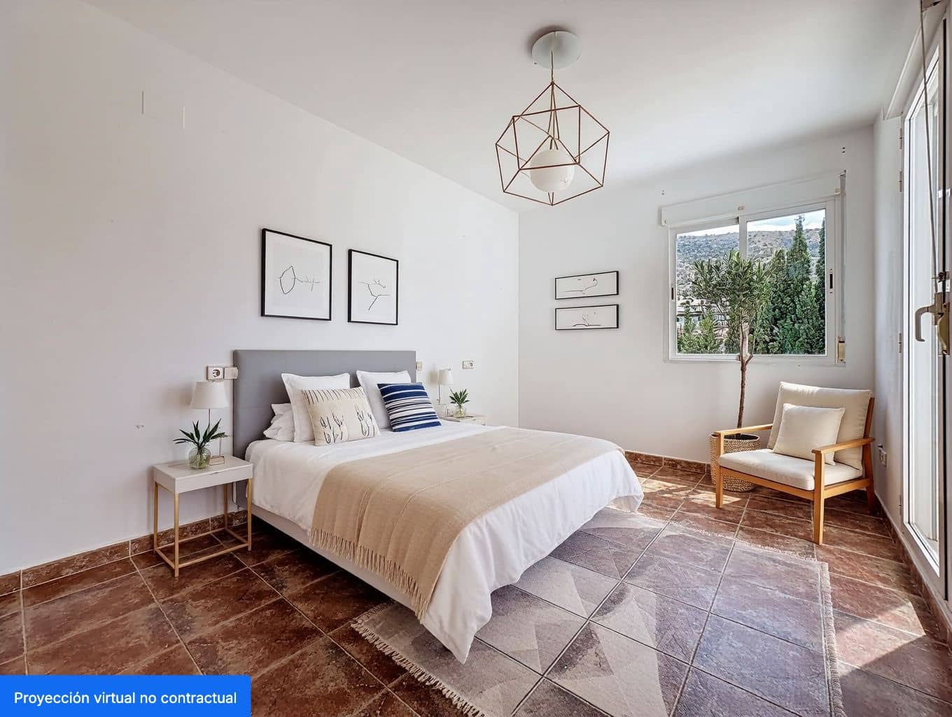 3 soveværelse Bungalow til leje i Albir med swimmingpool garage - € 1.600 (Ref: 9200889)