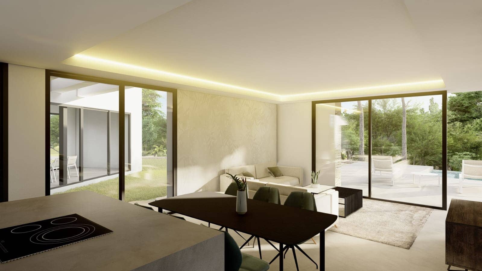 3 soverom Villa til salgs i Callosa d'En Sarria med svømmebasseng garasje - € 495 000 (Ref: 9221360)