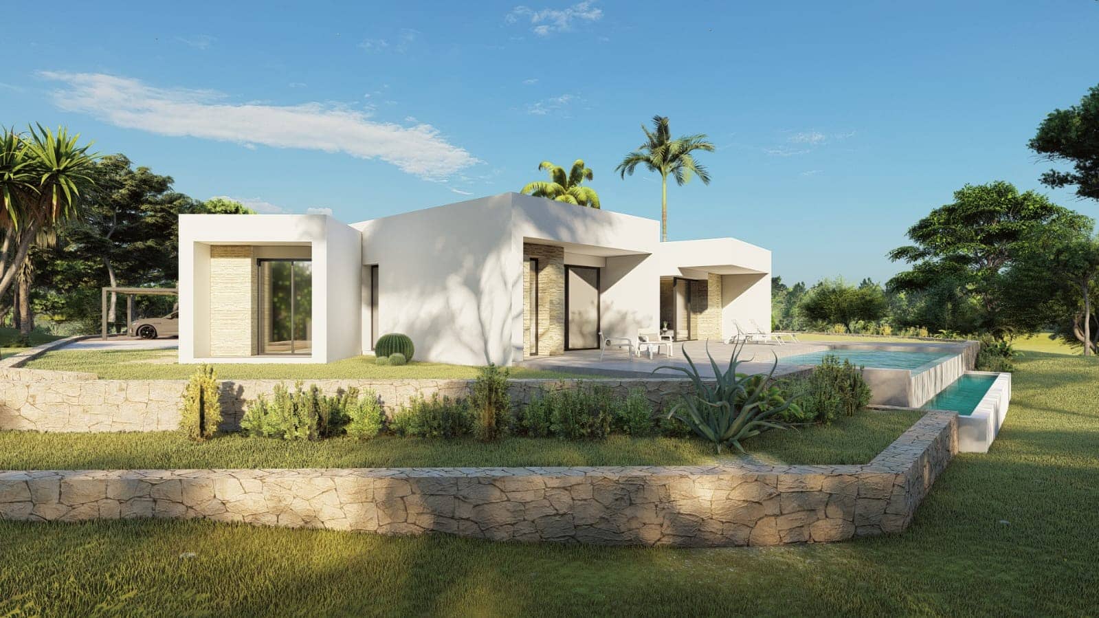 3 soverom Villa til salgs i Callosa d'En Sarria med svømmebasseng garasje - € 495 000 (Ref: 9221360)