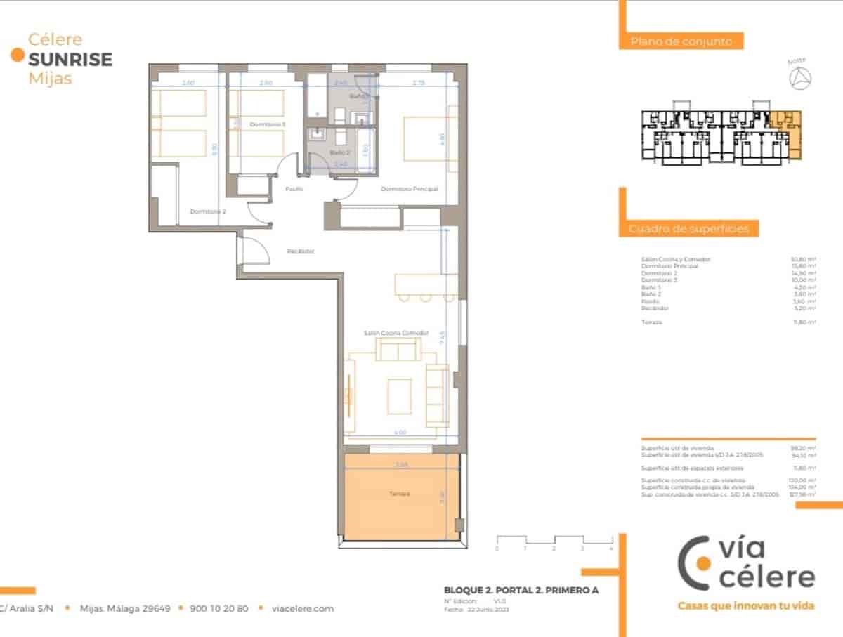 2 sovrum Lägenhet till salu i El Faro med pool garage - 412 100 € (Ref: 7723787)