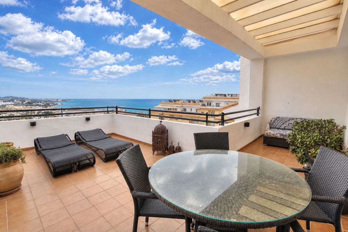 2 sypialnia Penthouse na sprzedaż w La Cala de Mijas z basenem garażem - 649 950 € (Ref: 9798198)