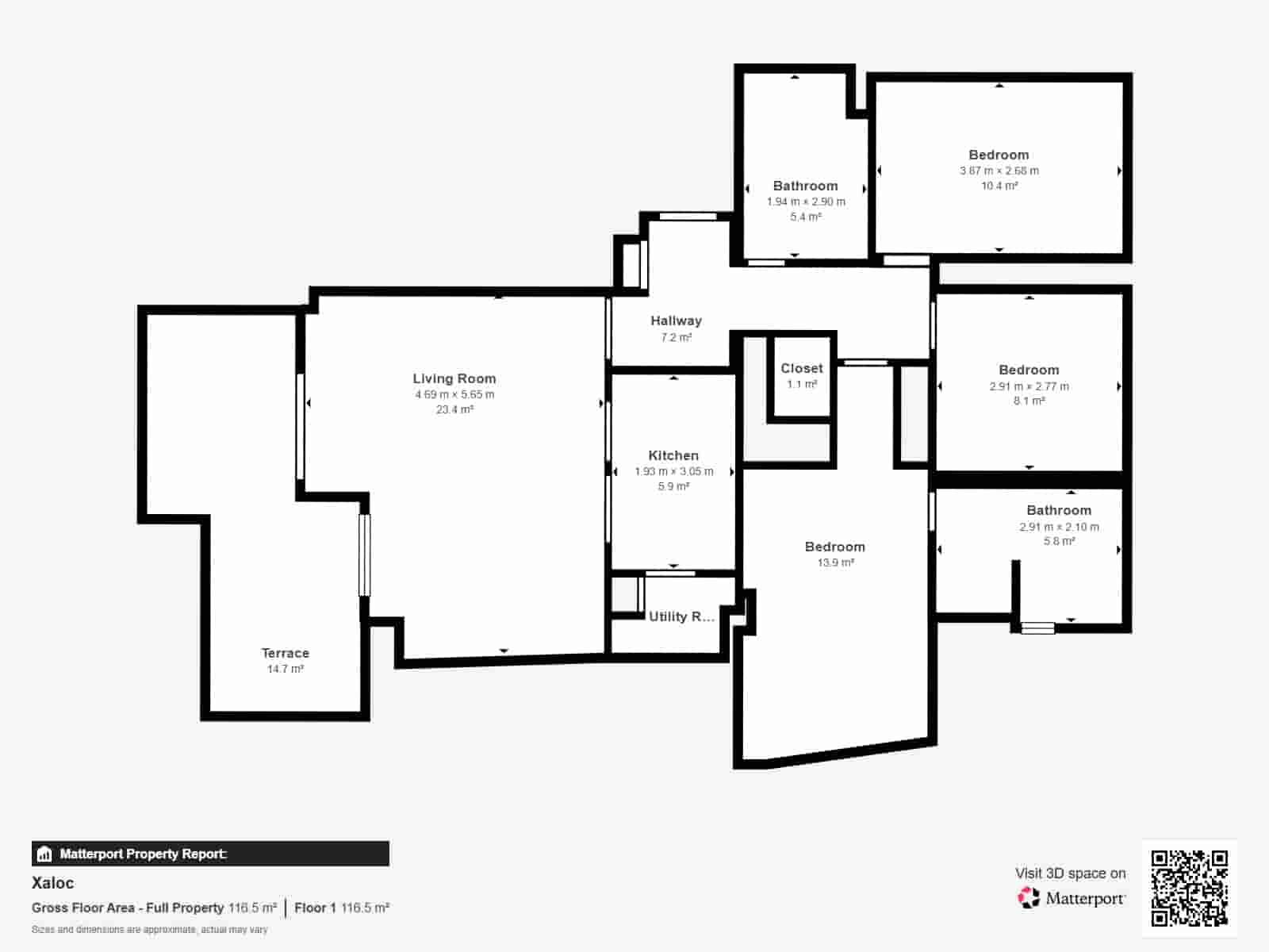 3 sovrum Lägenhet till salu i Costa de la Calma med pool - 575 000 € (Ref: 10085007)