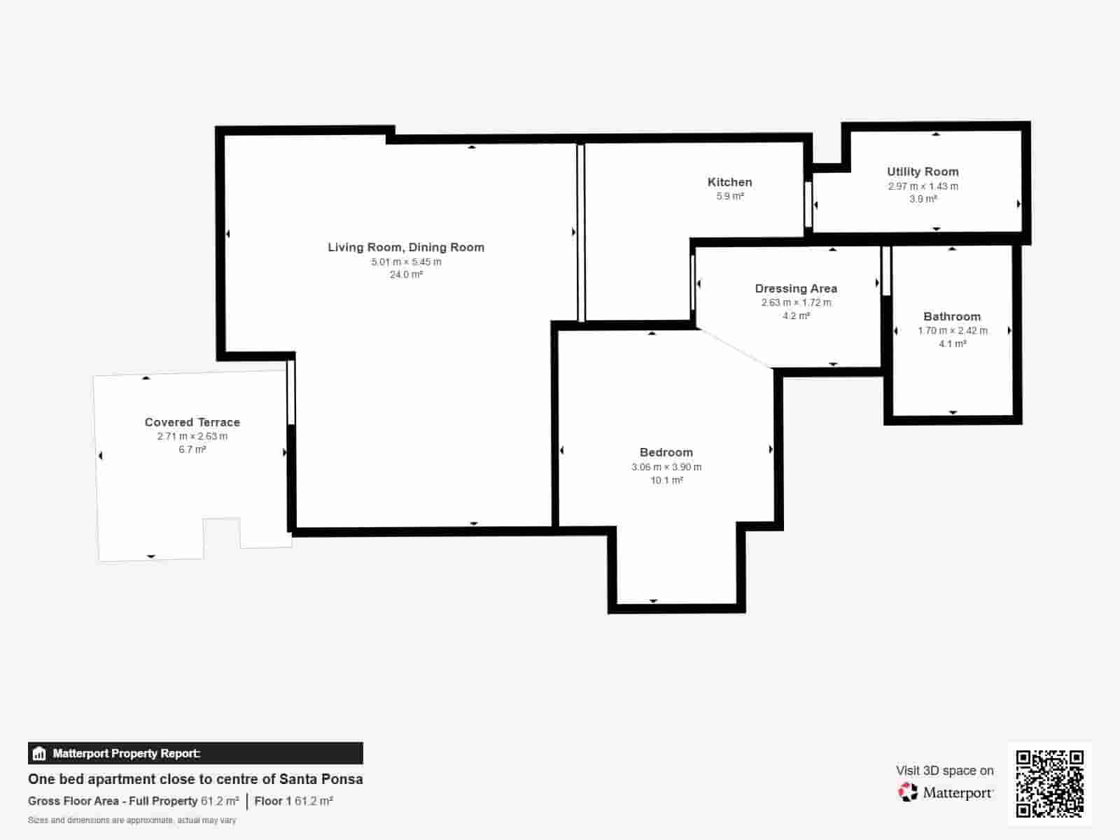 1 chambre Appartement à vendre à Santa Ponsa - 350 000 € (Ref: 9232094)