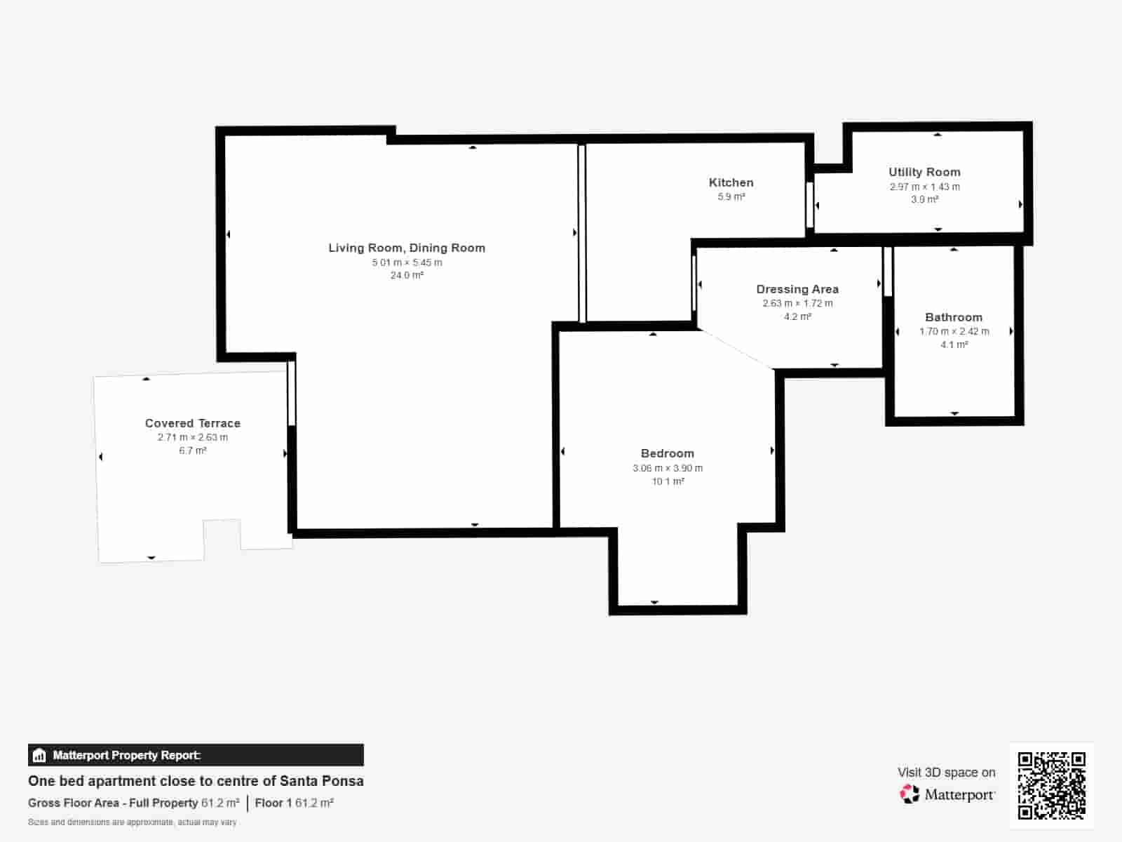 1 chambre Appartement à vendre à Santa Ponsa - 350 000 € (Ref: 9232094)