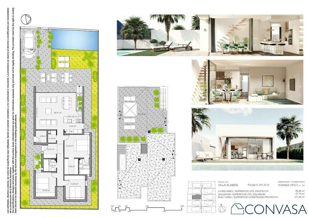 3 chambre Villa/Maison à vendre à Mar de Cristal avec piscine garage - 450 000 € (Ref: 10180048)