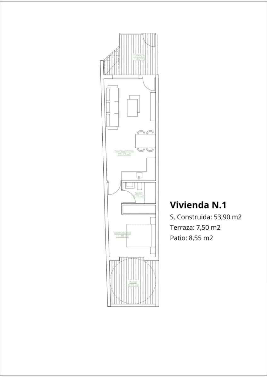 1 bedroom Bungalow for sale in San Pedro del Pinatar with pool garage - € 179,900 (Ref: 9291013)