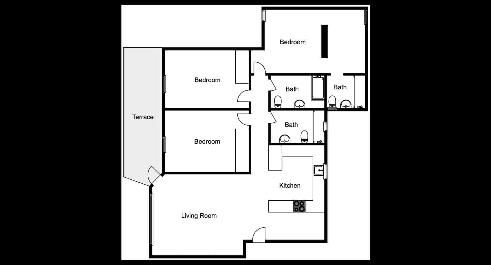 3 sypialnia Apartament na sprzedaż w Miasto Malaga z garażem - 799 000 € (Ref: 9326010)