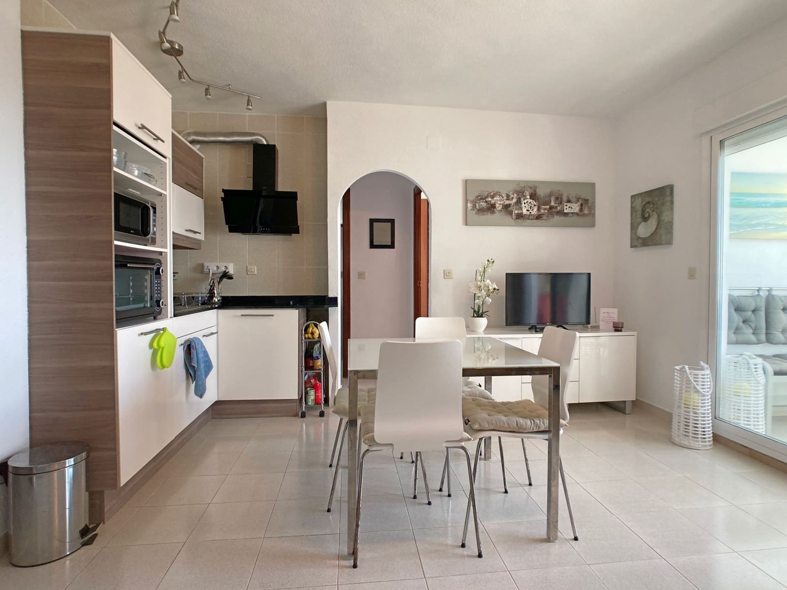 Apartamento de 1 habitación en La Manga del Mar Menor en alquiler con piscina - 600 € (Ref: 9658371)