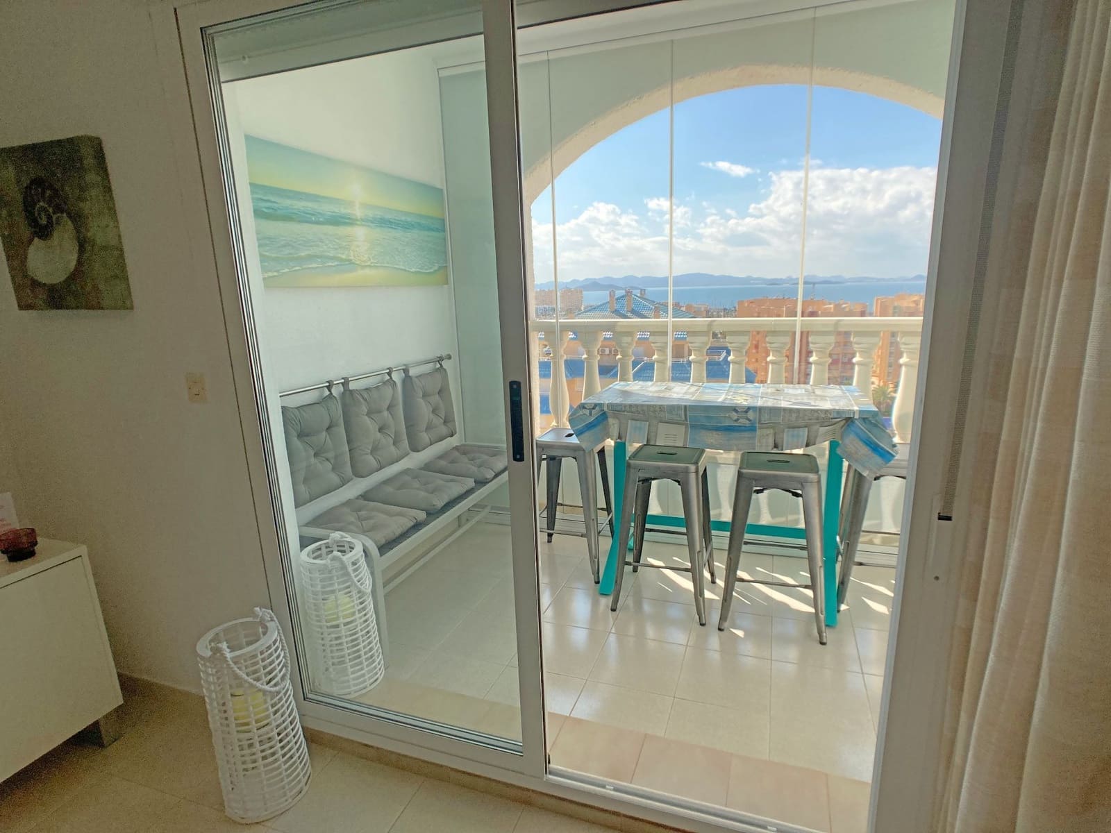 Apartamento de 1 habitación en La Manga del Mar Menor en alquiler con piscina - 600 € (Ref: 9658371)