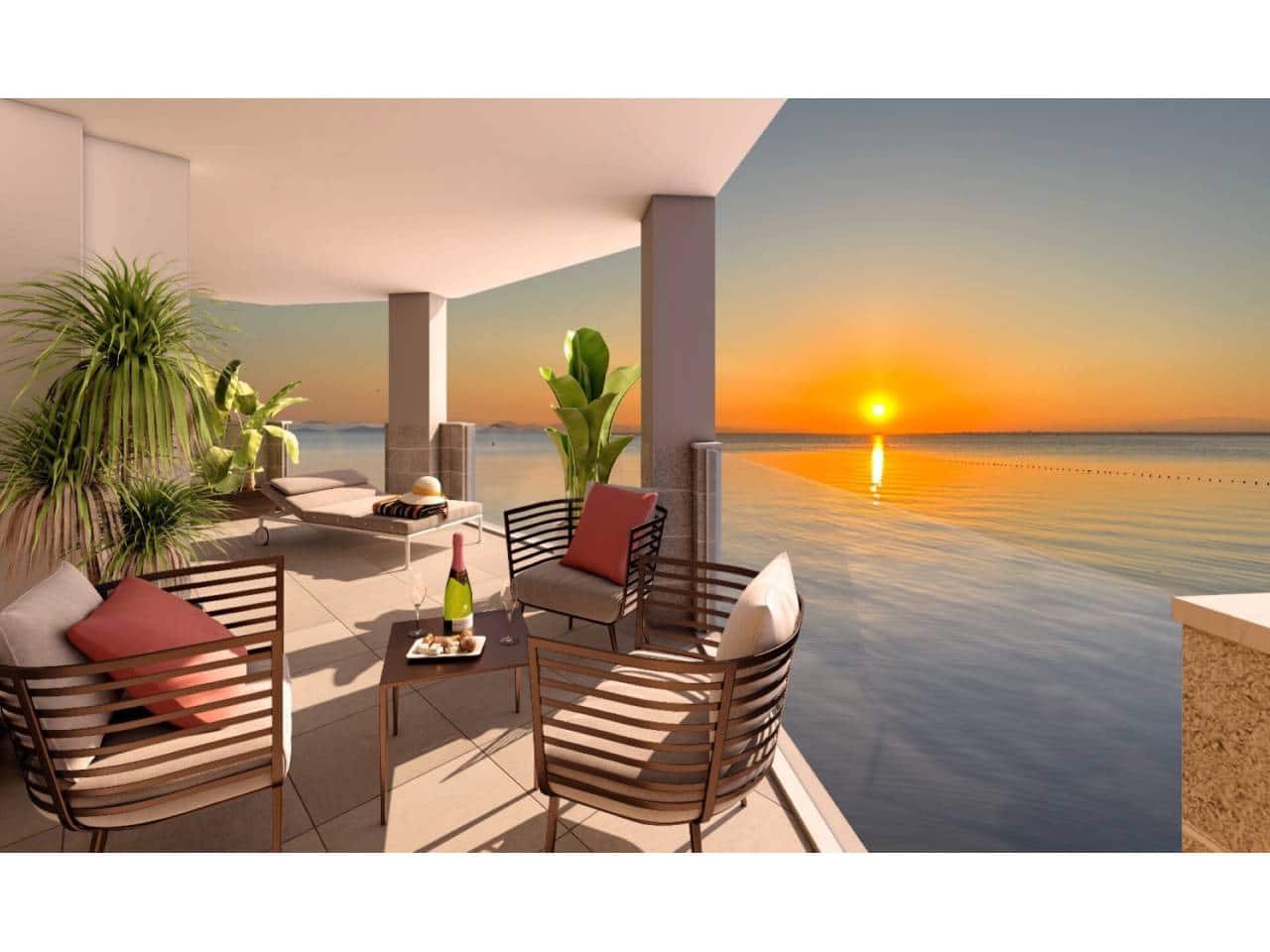 1 chambre Appartement à vendre à La Manga del Mar Menor avec piscine - 173 000 € (Ref: 8133653)