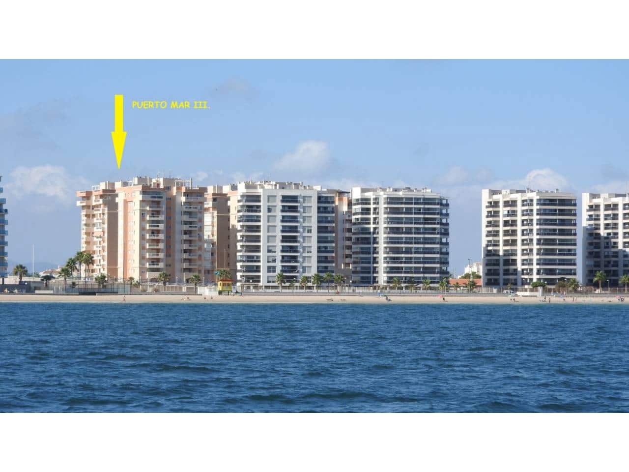 Piso de 1 habitación en La Manga del Mar Menor en venta con piscina garaje - 175.000 € (Ref: 9721022)