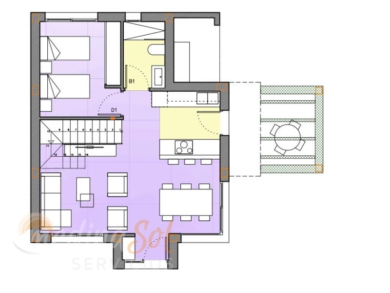 3 slaapkamer Villa te koop in Playa Paraiso met zwembad garage - € 595.000 (Ref: 6381606)