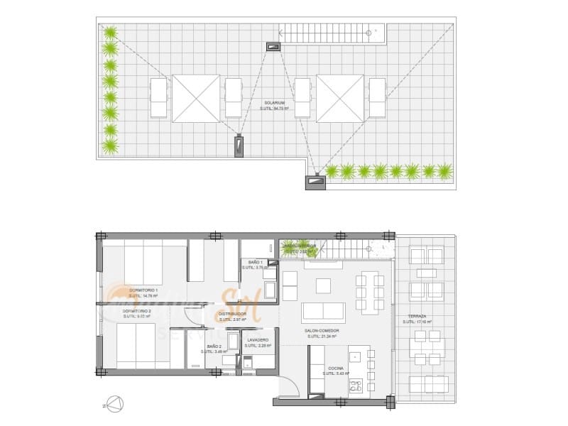 2 soverom Penthouse til salgs i Islas Menores med garasje - € 289 000 (Ref: 8806488)