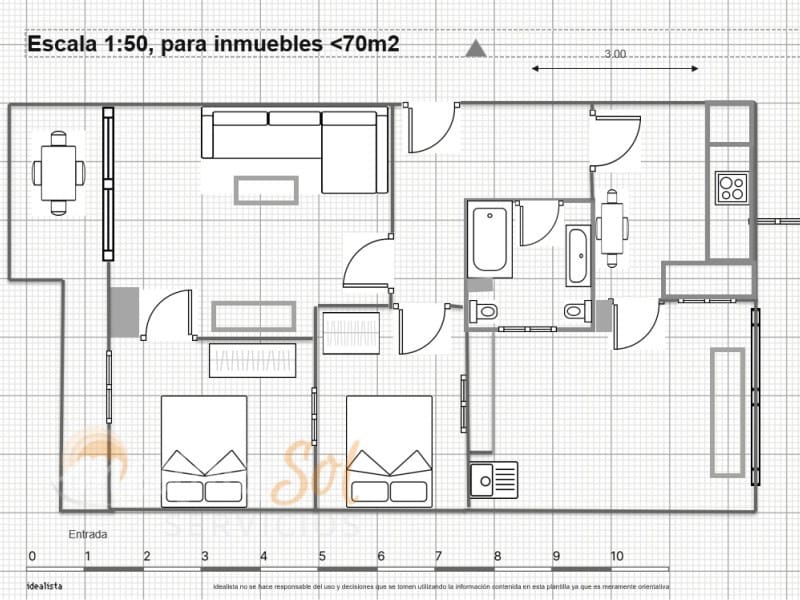 2 Zimmer Apartment zu verkaufen in Los Nietos - 90.000 € (Ref: 9711892)