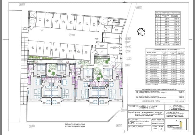 2 soveværelse Lejlighed til salg i Mazarrón med garage - € 360.000 (Ref: 9799177)