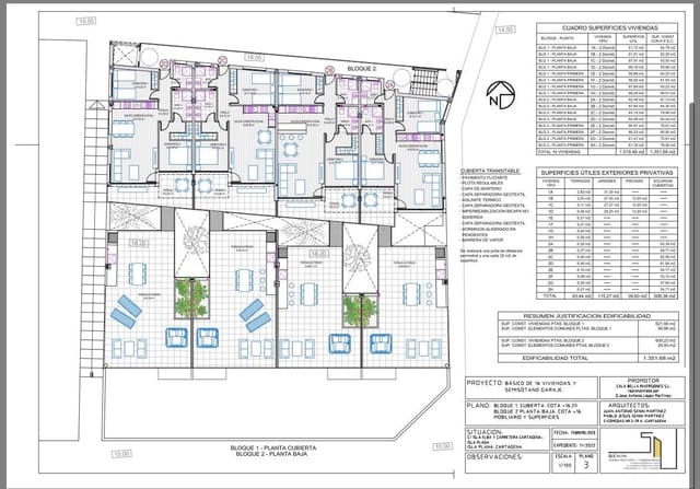 2 soveværelse Lejlighed til salg i Mazarrón med garage - € 360.000 (Ref: 9799177)