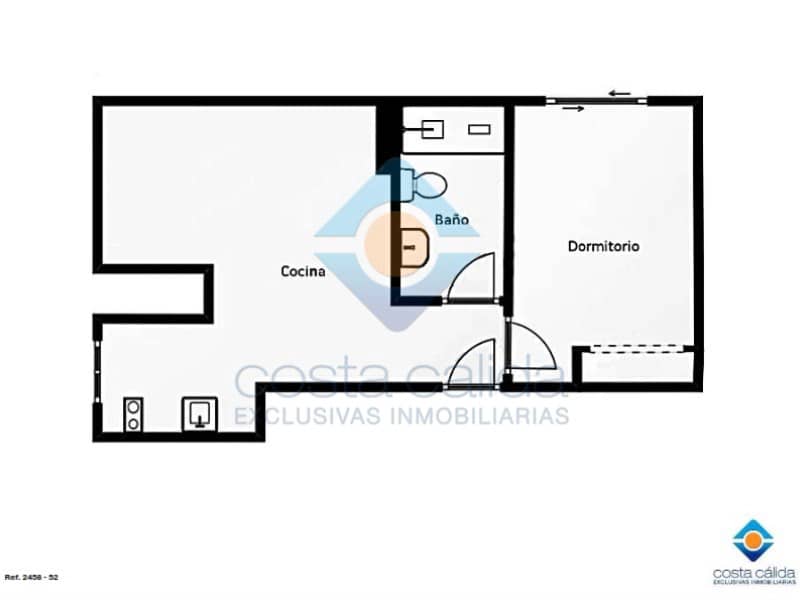 1 bedroom Flat for sale in Puerto de Mazarron with pool - € 139,500 (Ref: 10094365)
