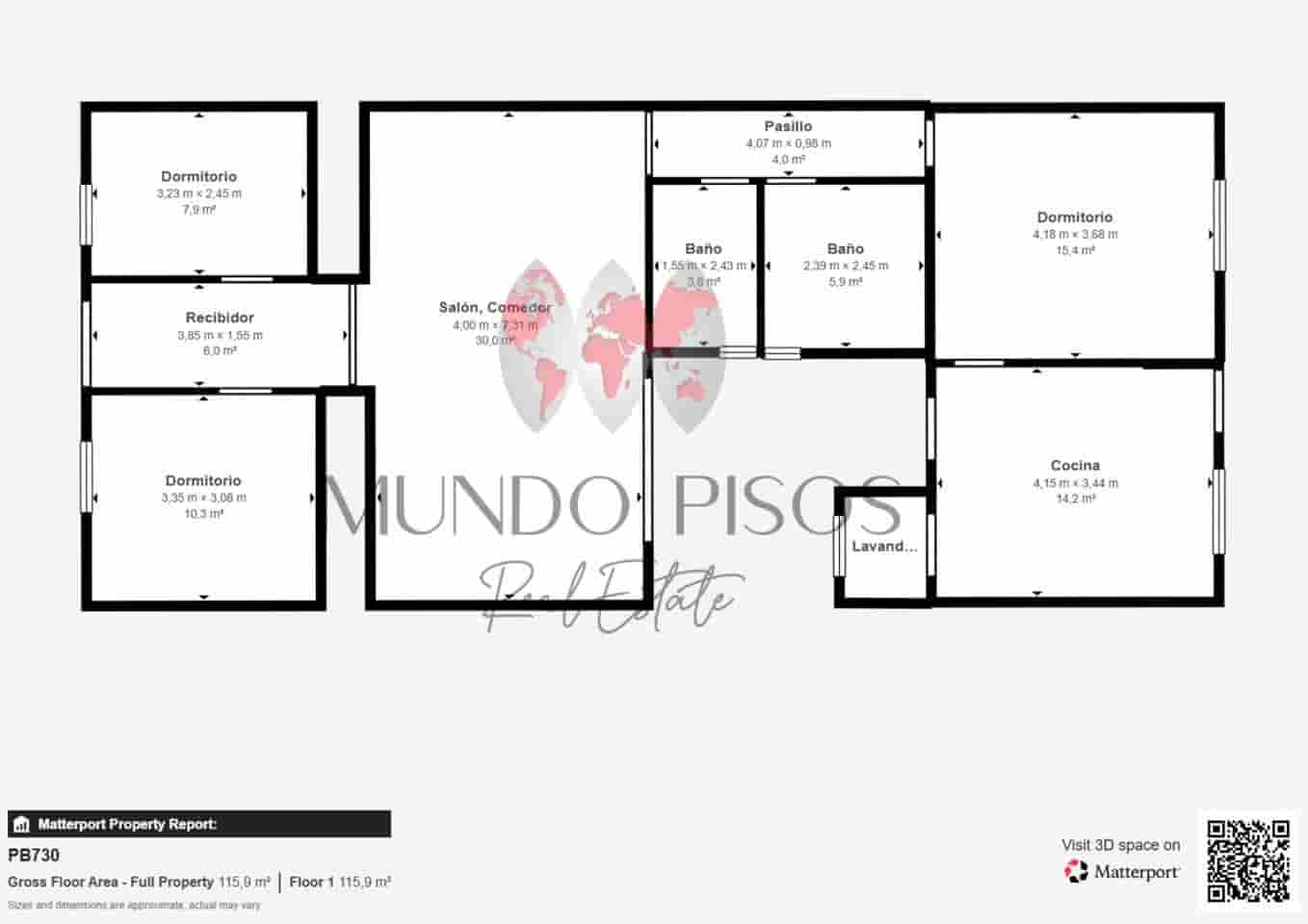 3 soveværelse Lejlighed til salg i Palma de Mallorca - € 999.000 (Ref: 9603297)