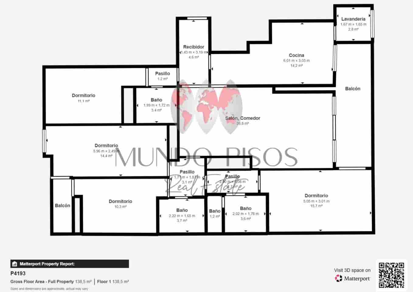 4 sypialnia Mieszkanie na sprzedaż w Palma de Mallorca - 679 000 € (Ref: 9649811)