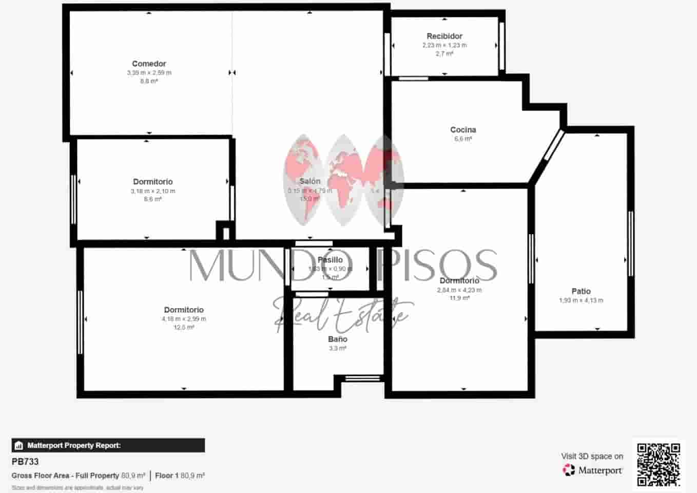 3 slaapkamer Flat te koop in Palma de Mallorca - € 299.000 (Ref: 9699673)
