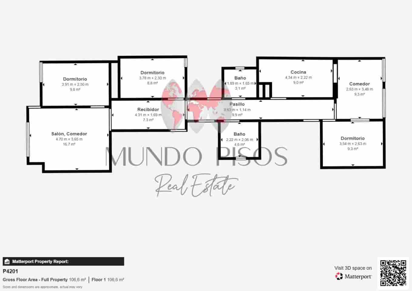 4 makuuhuone Asunto myytävänä paikassa Palma de Mallorca - 579 000 € (Ref: 9919061)